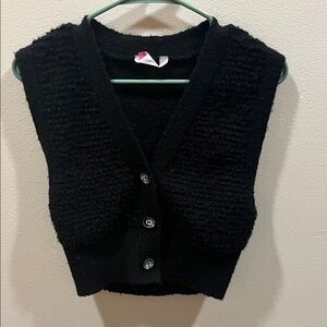 No Boundaries Black Women's Sweater Vest
